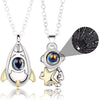 Set De Collares Para Pareja Proyecta Te Amo Astronauta Planeta Luna