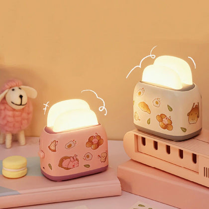 Lampara Pan Tostador Luz Kawaii
