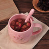 Taza Con Tapadera Sakura Kawaii