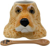 Taza Mascota 3D Rostro Perro Ceramica Con Cuchara