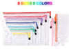 Paquete 18 Bolsas Lapiceras Colores Transparente