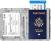 Porta Pasaporte Marmol Gris