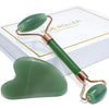 Rodillo De Jade y Gua Sha Set