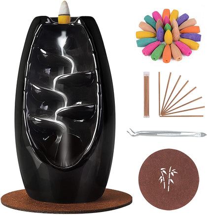 Difusor De Cascada Aromaterapia Estrés Negro