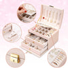 Joyero Organizador Caja Rosa
