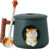 Taza Gato Con Cuchara 3D