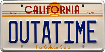 Volver Al Futuro Placa Outatime