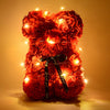 Oso De Rosas Rojas Luz Osito De Rosas Flor