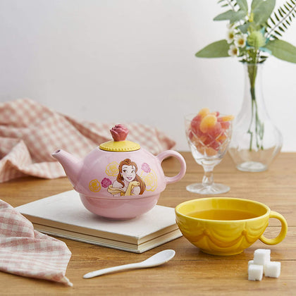 La Bella Y La Bestia Set Tetera y Taza