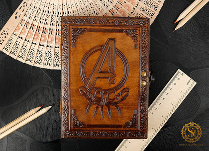 Avengers Marvel Cuaderno De Piel PRE ORDEN