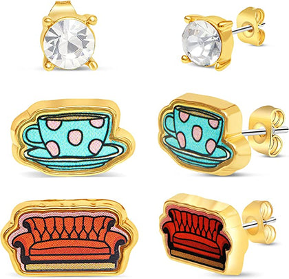 Friends Aretes Set 3 Pcs