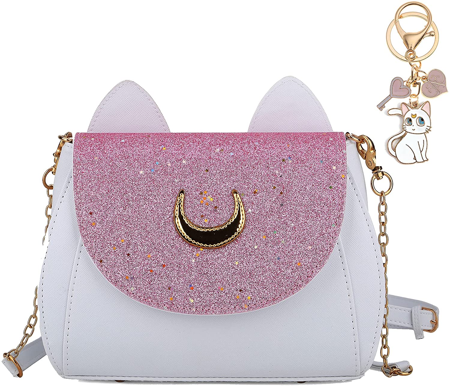 grandioso autopista Amado Sailor Moon Bolsa Glitter Con Llavero Set – Accesorios-Mexicali