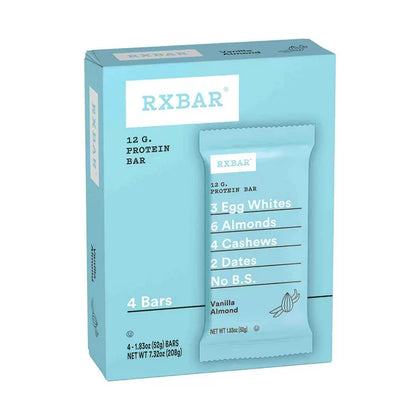 RXBAR Protein Bar, Vanilla Almond, 4 Ct, 7.32 Oz, Caja