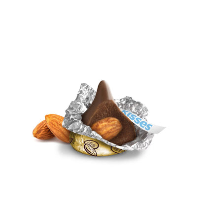 HERSHEY'S, KISSES Milk Chocolate with Almonds Candy, 32oz