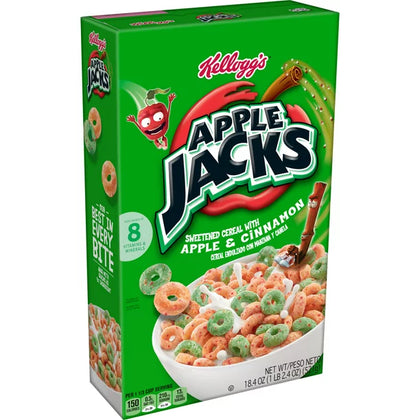Kellogg's Apple Jacks Breakfast Cereal, Original, 18.4 Oz, Box