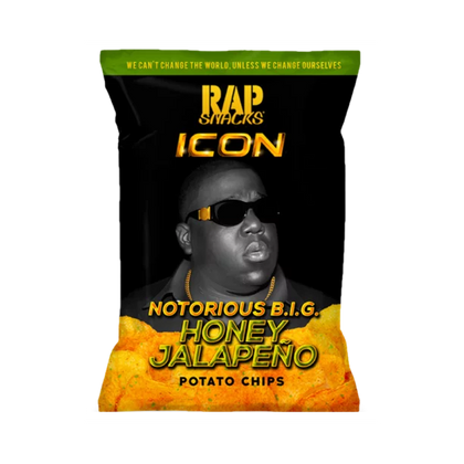 Notorious BIG Rap Snacks Honey Jalapeno Potato Chips 2.5 oz