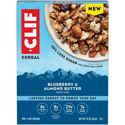 CLIF, Blueberry & Almond Butter Cereal, 15 oz