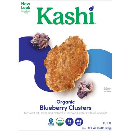 Kashi Breakfast Cereal, Blueberry Clusters, 13.4 Oz, Box