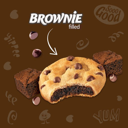 CHIPS AHOY! Chewy Brownie Filled Chocolate Chip Cookies, 9.5 oz