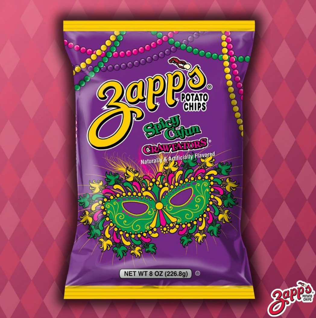Zapp's New Orleans Kettle Style Spicy Cajun Crawtators Potato Chips - 8oz