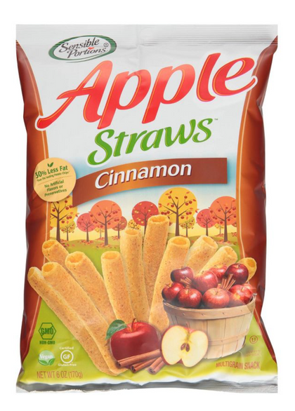 Sensible Portions Apple Cinnamon Straws - 6oz