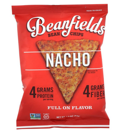 Beanfields Nacho Bean and Rice Chips - 36oz/Paquete de 24