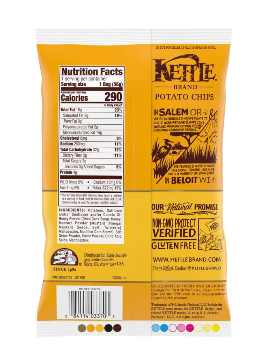 Kettle Café Honey Dijon Kettle Chips - 2oz