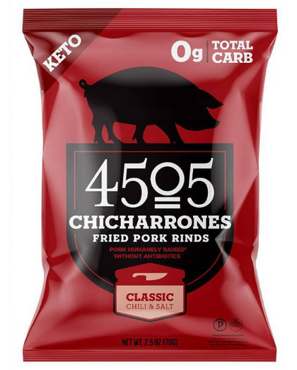 4505 Keto Meats Classic Chili & Salt Pork Rinds - 2.5oz