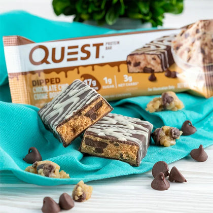 Quest Nutrition Protein Bar, Chocolate Chip Cookie Dough, Cont. 4
