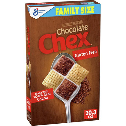 Chocolate Chex Breakfast Cereal, Gluten Free, 20.3 oz