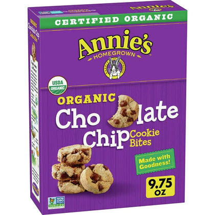 Annie's Homegrown Organic Cookie Bites Chocolate Chip