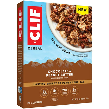 CLIF, Chocolate & Peanut Butter Cereal, 15 oz