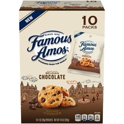 Famous Amos Belgian Chocolate Chip Cookies, 7 oz