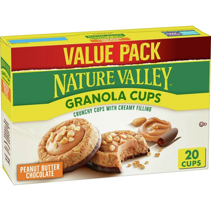 Nature Valley Granola Cups, Peanut Butter Chocolate, 10 ct, 20 cups