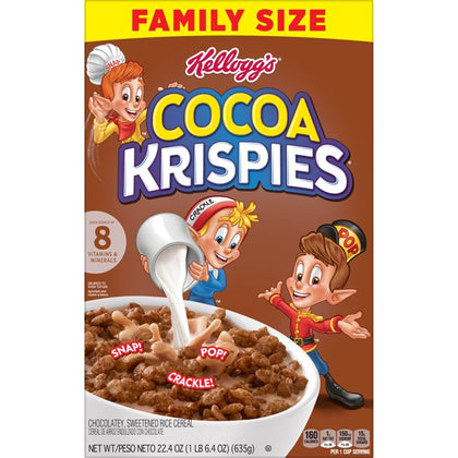 Kellogg's Cocoa Krispies Breakfast Cereal, Original, 22.4 Oz, Box