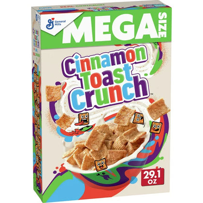 Original Cinnamon Toast Crunch Breakfast Cereal, 29.1 OZ Mega Size Box