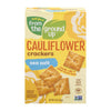 Real Food From The Ground Up Cauliflower Sea Salt Crackers, Caja de 4 oz