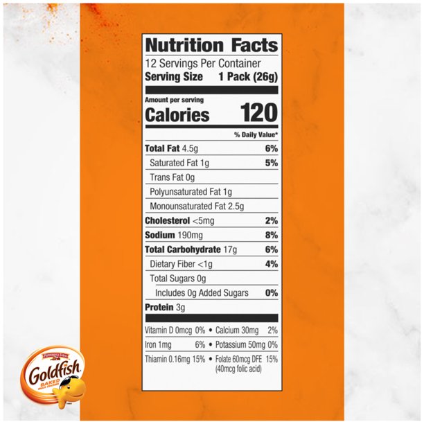 Goldfish Colors Crackers, Snack Pack, 0.9 oz, 12 CT Charola Multi-paquete