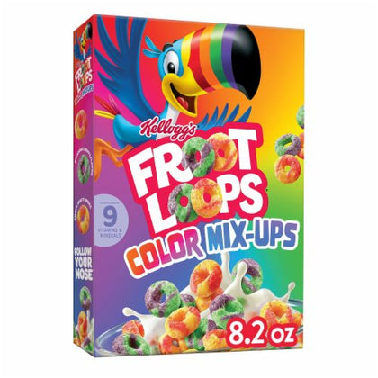 Kellogg's Froot Loops Color Mixups Breakfast Cereal Original 8.2oz Box