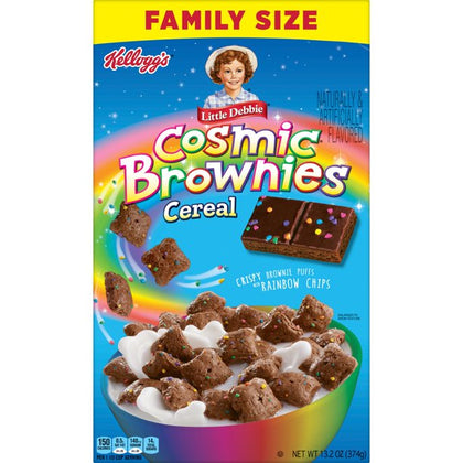 Kellogg's Little Debbie Breakfast Cereal, Cosmic Brownies, 13.2 Oz, Box