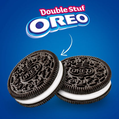 OREO Double Stuf Chocolate Sandwich Cookies, Family Size, 20 oz