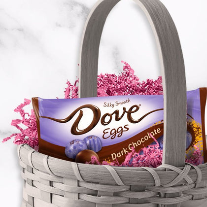 Dove Promises Individually Wrapped Easter Dark Chocolate Candy Eggs - Bolsa de 8.87 oz