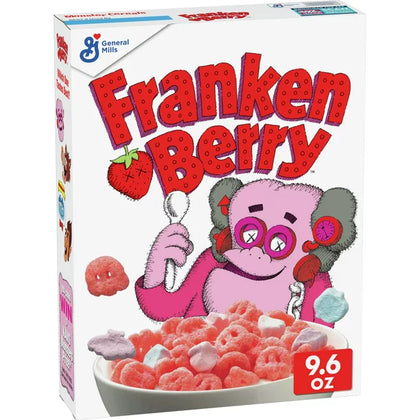 Franken Berry Breakfast Cereal, 9.6 oz Box