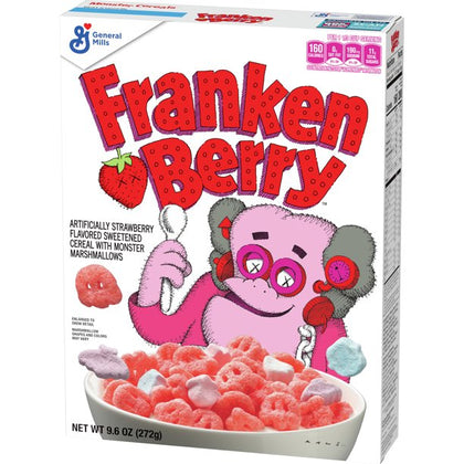 Franken Berry Breakfast Cereal, 9.6 oz Box