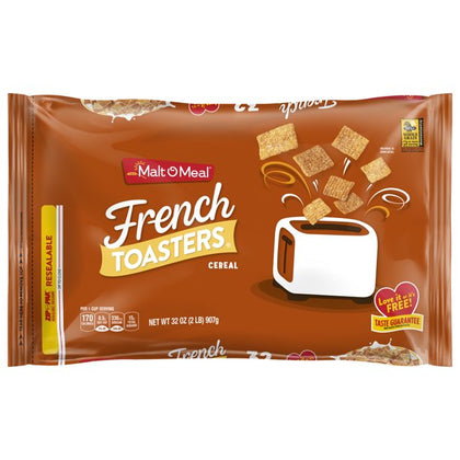 Malt-O-Meal French Toasters® Kids Breakfast Cereal, Family Size Bagged Cereal, 32 Ounce - 1 count