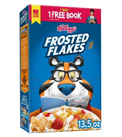 Kellogg's Frosted Flakes Breakfast Cereal, Original, 13.5 Oz, Box