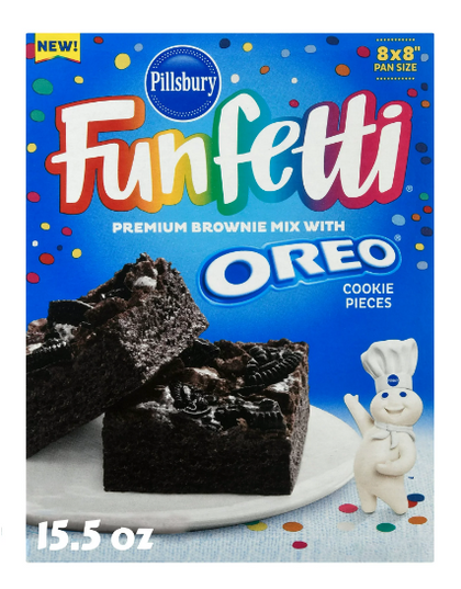 Pillsbury Funfetti Premium Brownie Mix with OREO Cookie Pieces