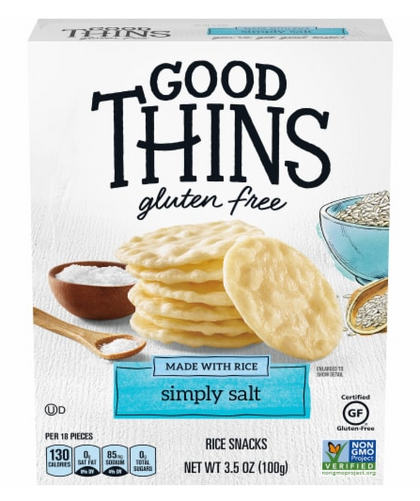 Good Thins Simply Salt Rice Snacks - Galletas sin Gluten