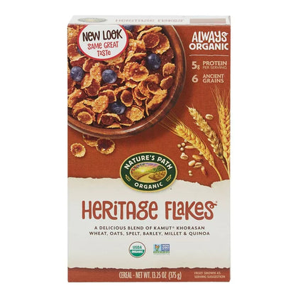 Nature's Path Organic Heritage Flakes Cereal 13oz Box