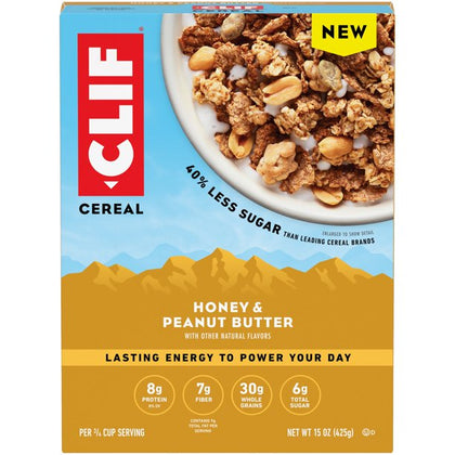 CLIF, Honey & Peanut Butter Cereal, 15 oz